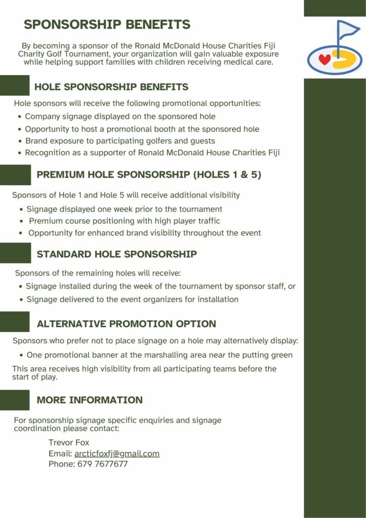 Sponsorship benefits